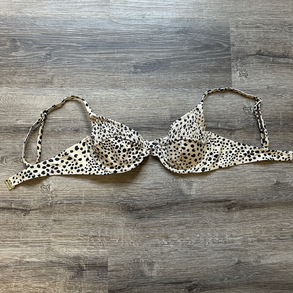 Xhilaration Tan and Black Animal Print Bra